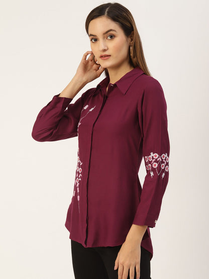 Rayon Solid Regular Top