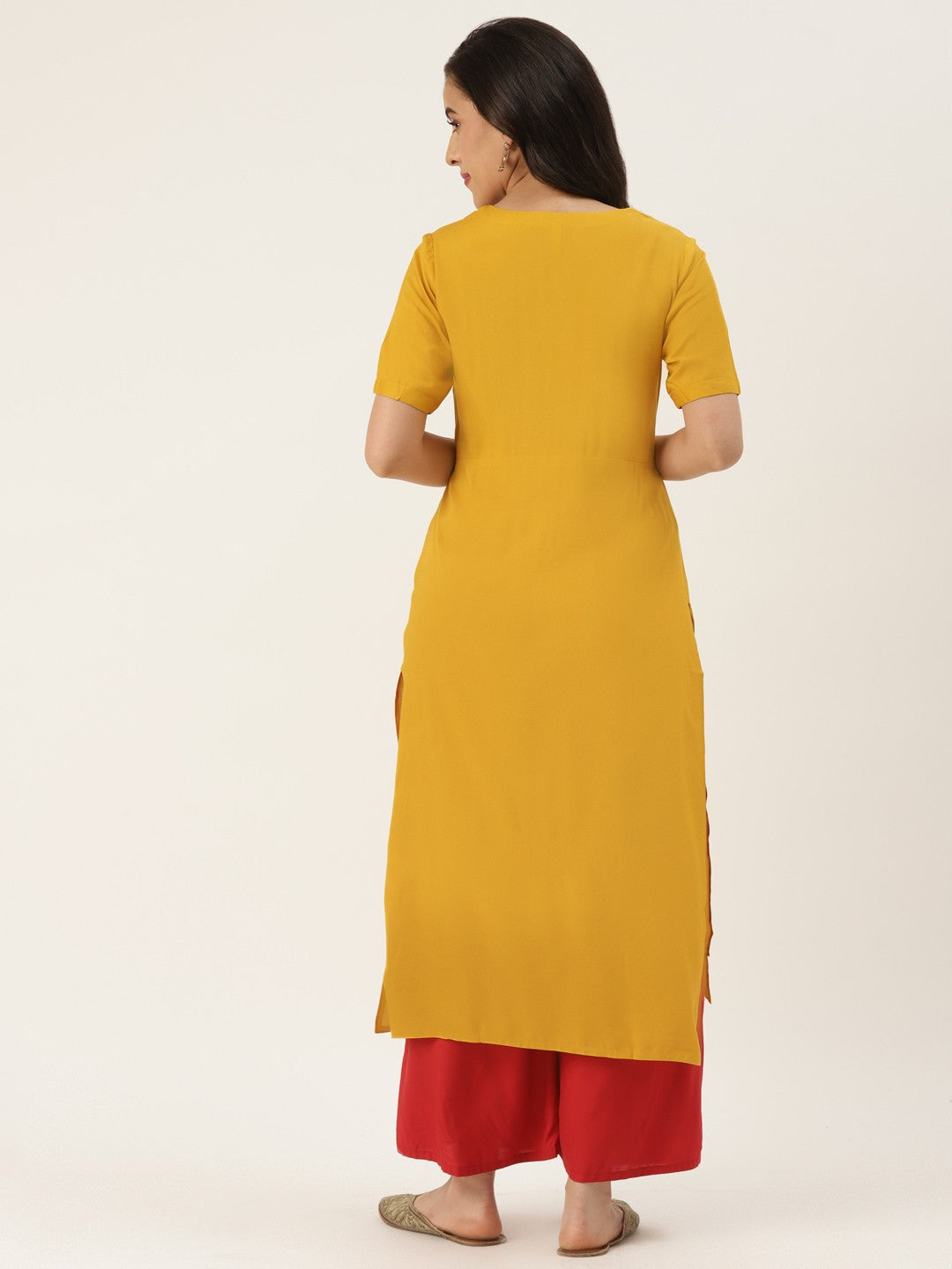 A-Line Embroidered Kurta