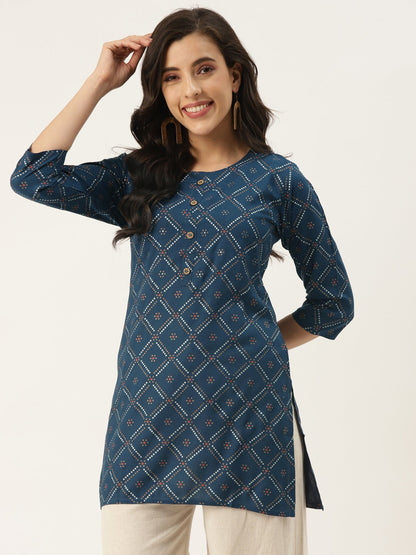 Straight Bandhani Kurta
