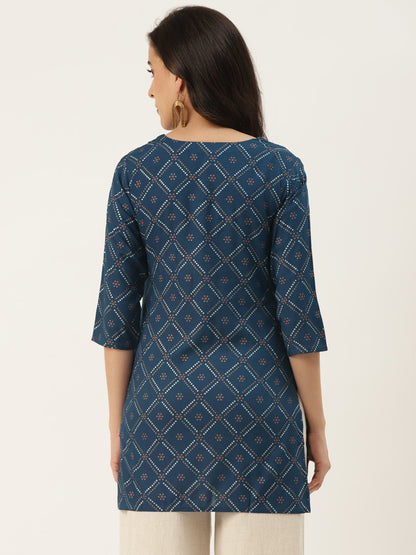 Straight Bandhani Kurta