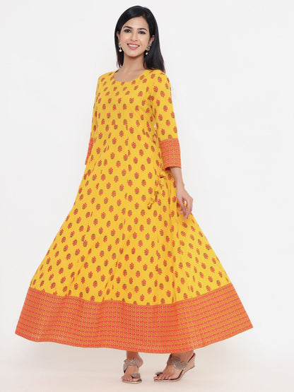 Anarkali Floral Print Kurta