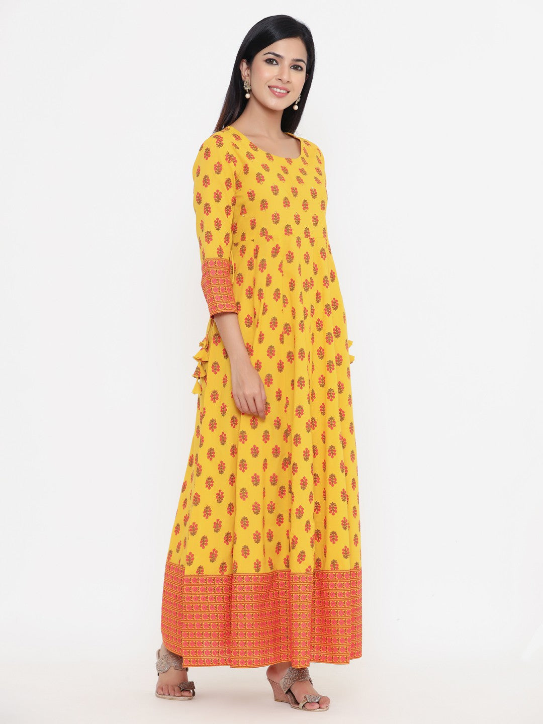 Anarkali Floral Print Kurta