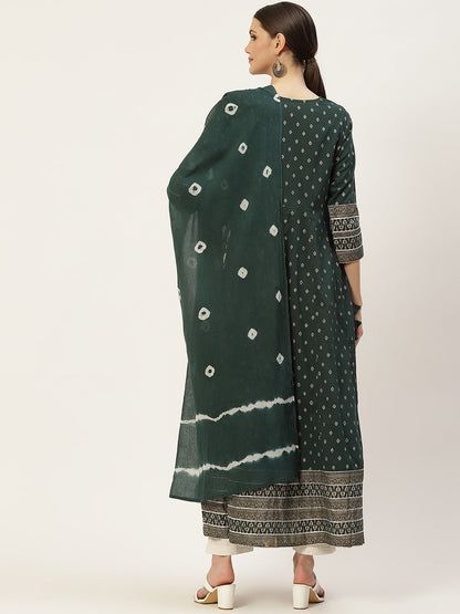 Flared Printed Kurta