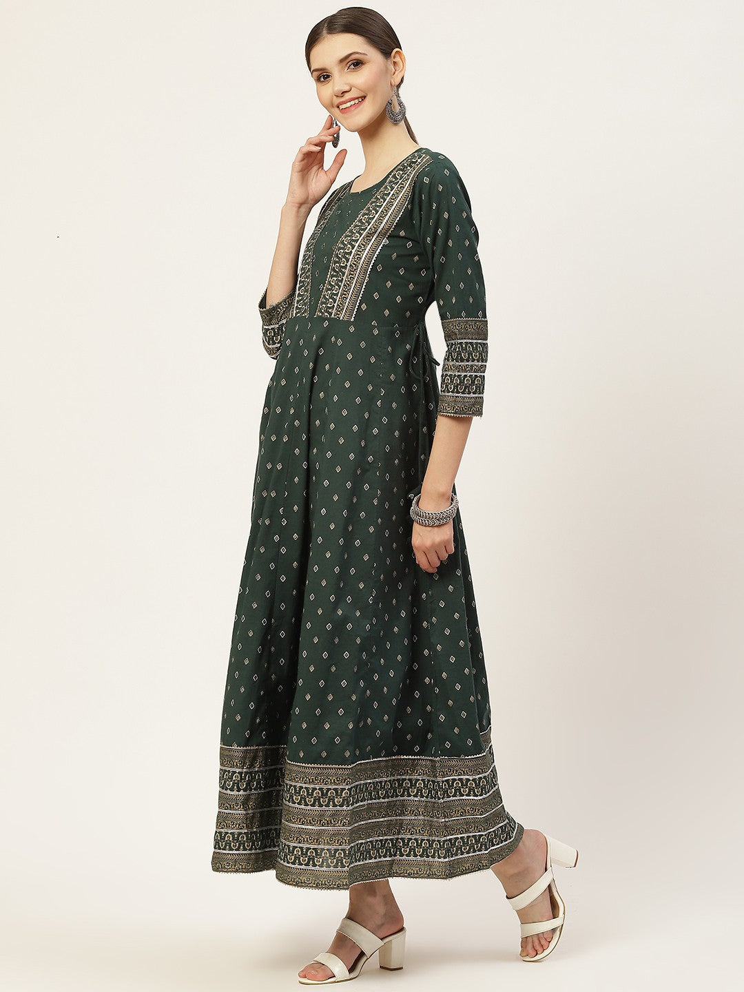 Flared Printed Kurta