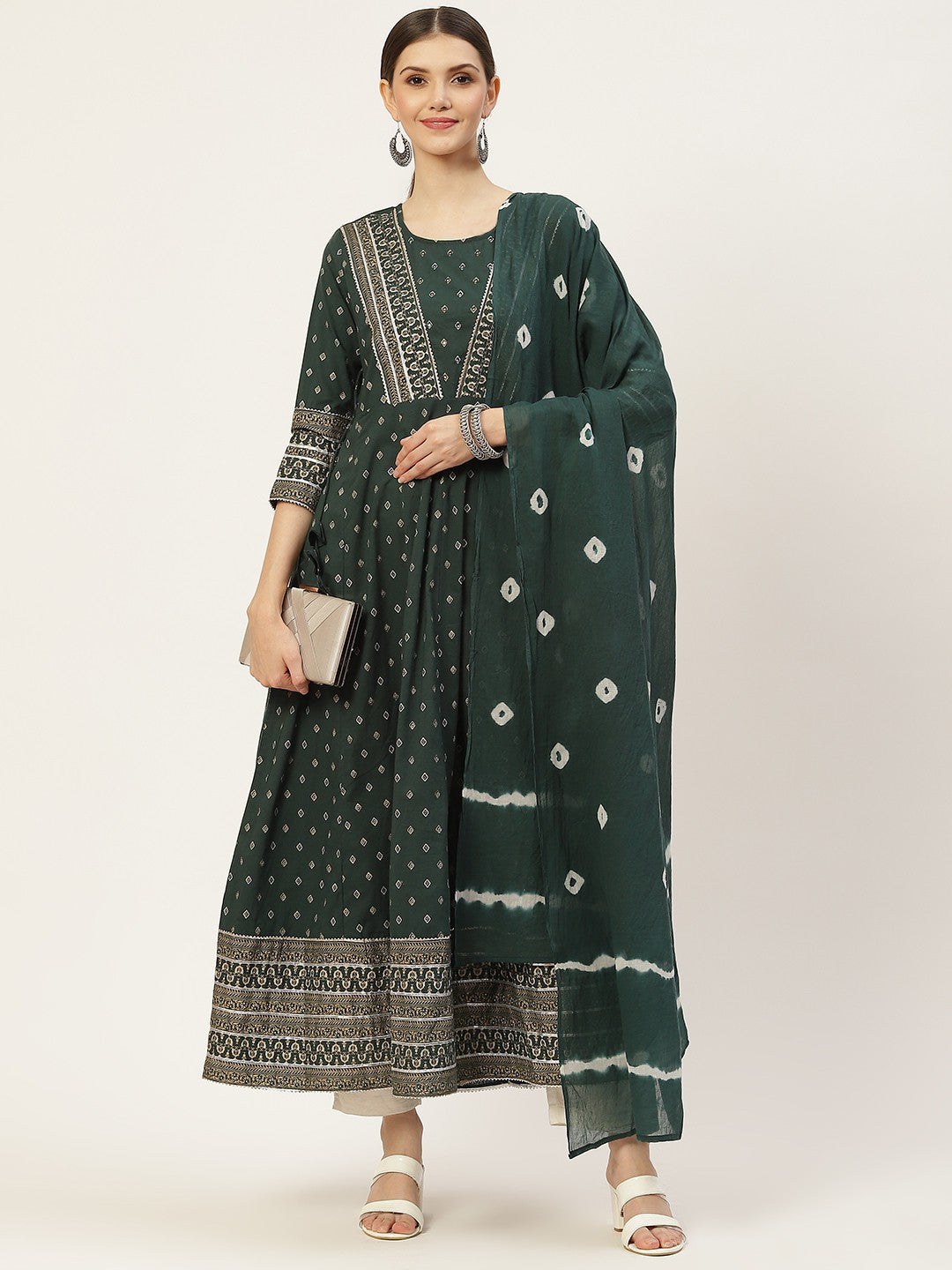 Flared Printed Kurta