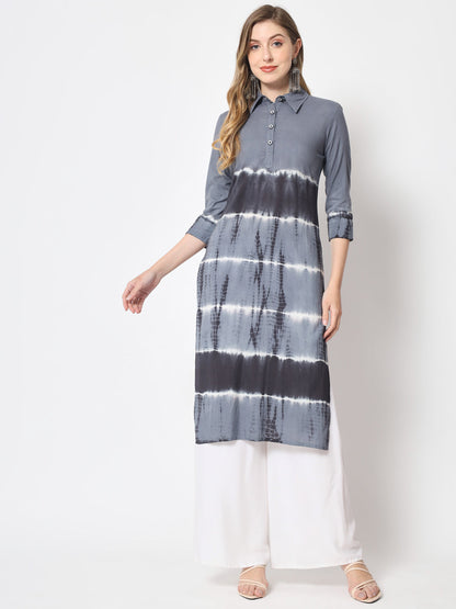 Straight Self Design Kurta