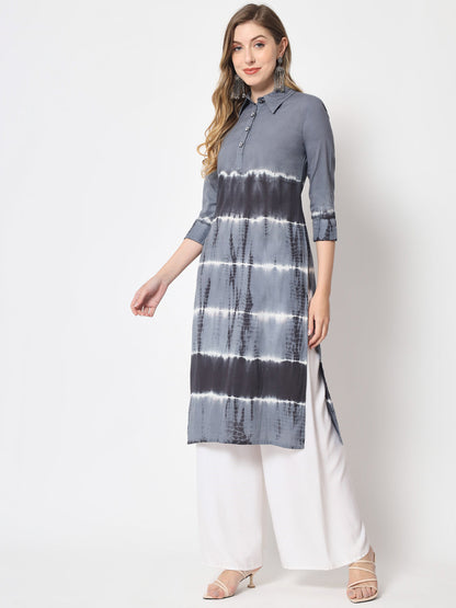 Straight Self Design Kurta