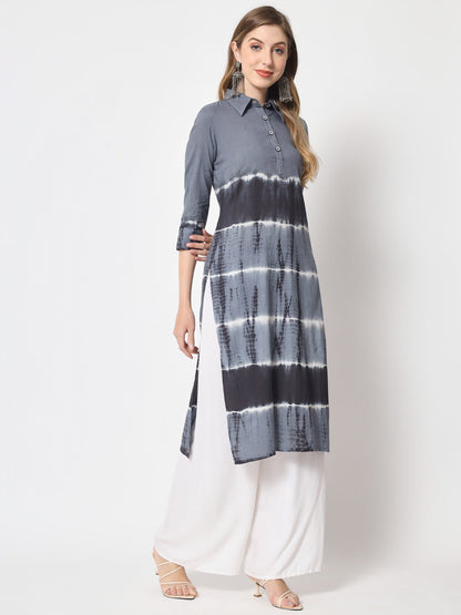 Straight Self Design Kurta
