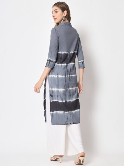 Straight Self Design Kurta