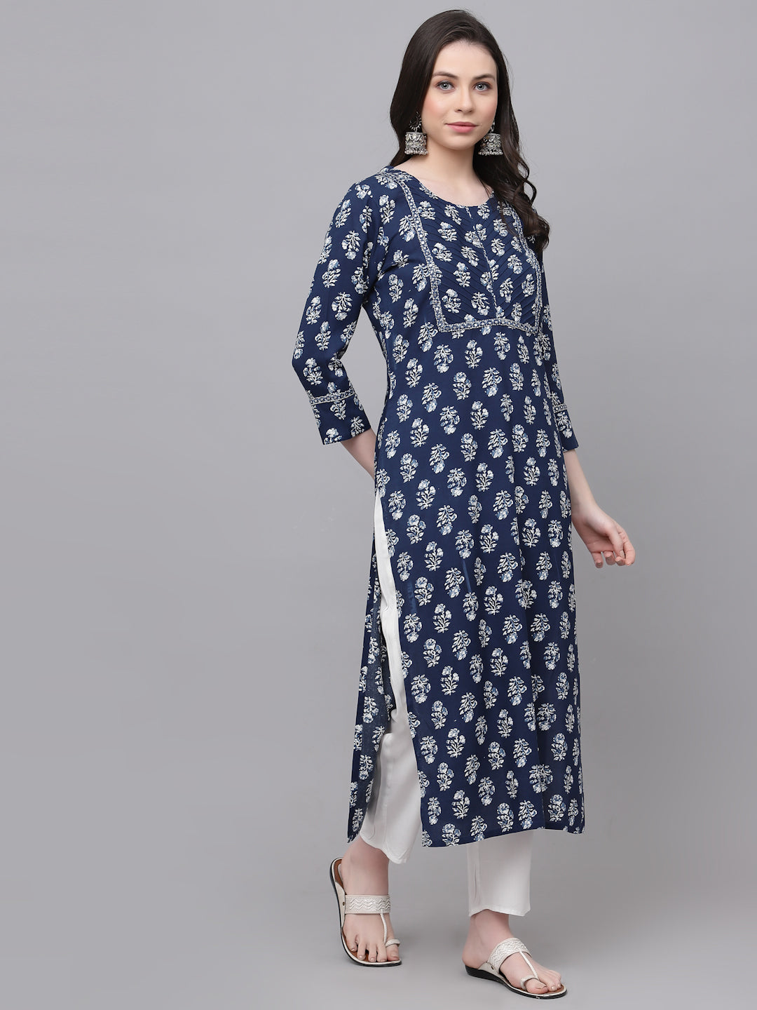 Straight Embroidered Kurta