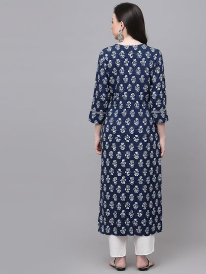 Straight Embroidered Kurta