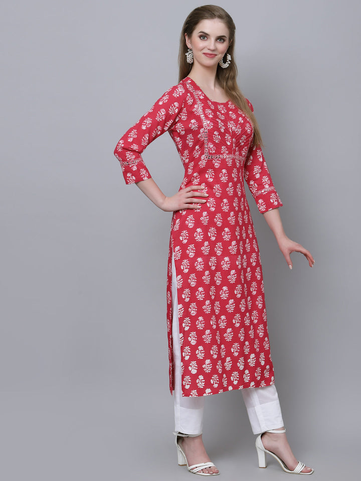 Straight Embroidered Kurta