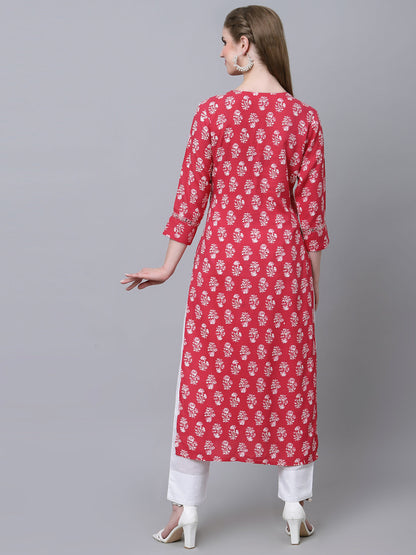 Straight Embroidered Kurta