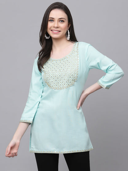 Cape Top Embroidered Kurta