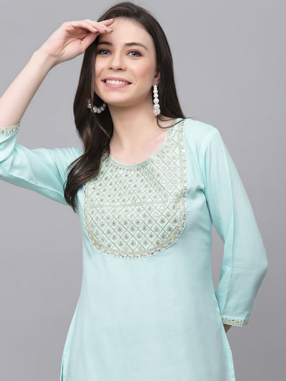 Cape Top Embroidered Kurta