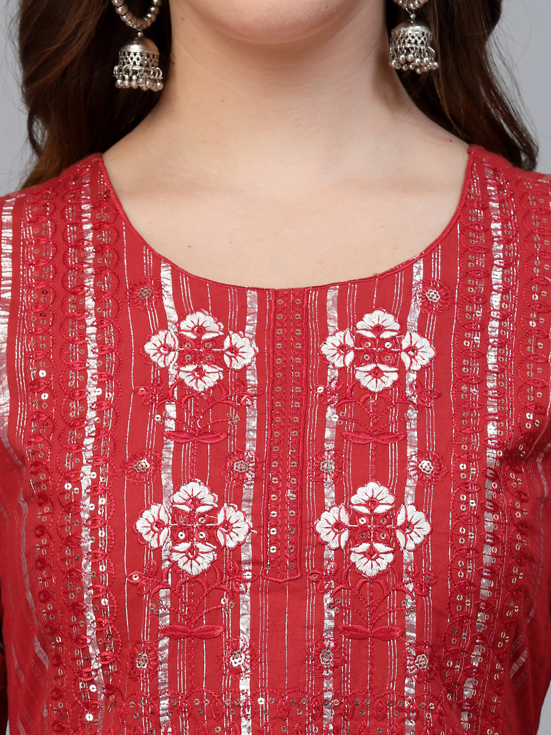 Cotton Printed Straight Kurta