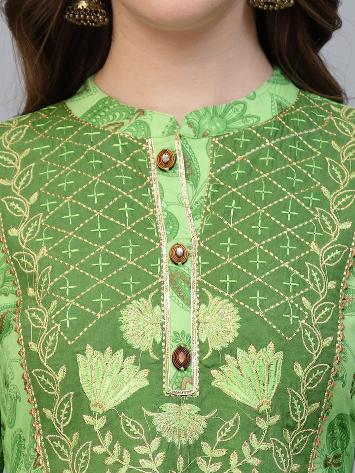 Rayon Printed Anarkali Kurta