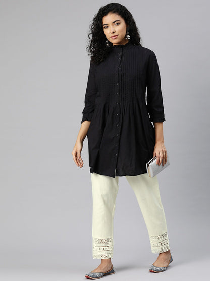 Cotton Fabric Off White Color Palazzo