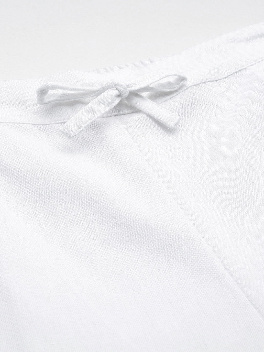 Cotton Fabric White Color Palazzo