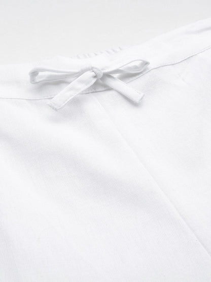 Cotton Fabric White Color Palazzo
