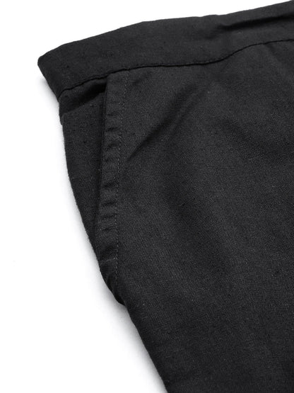 Cotton Fabric Black Color Palazzo