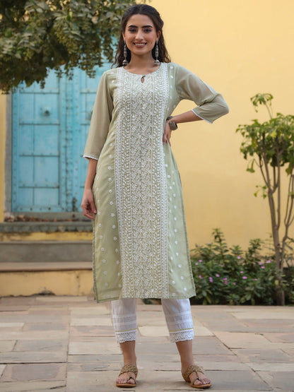 Ltgreen Georgette Printed Kurta