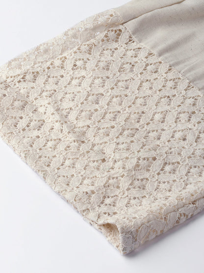 Natural Cotton Flex Solid Wide Leg Palazzo
