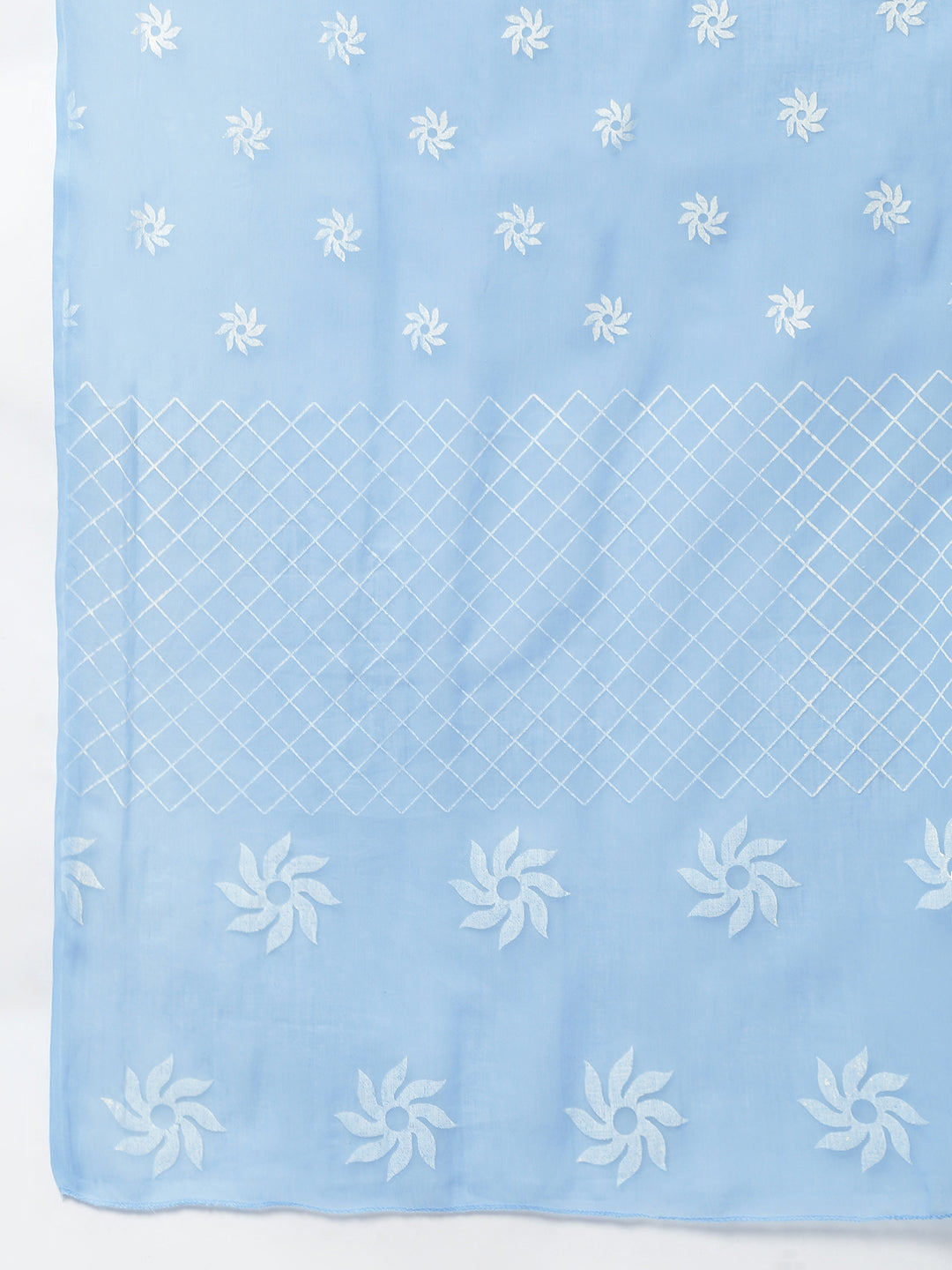 Women Printed Cotton Straight Kurta Pant Dupatta Set