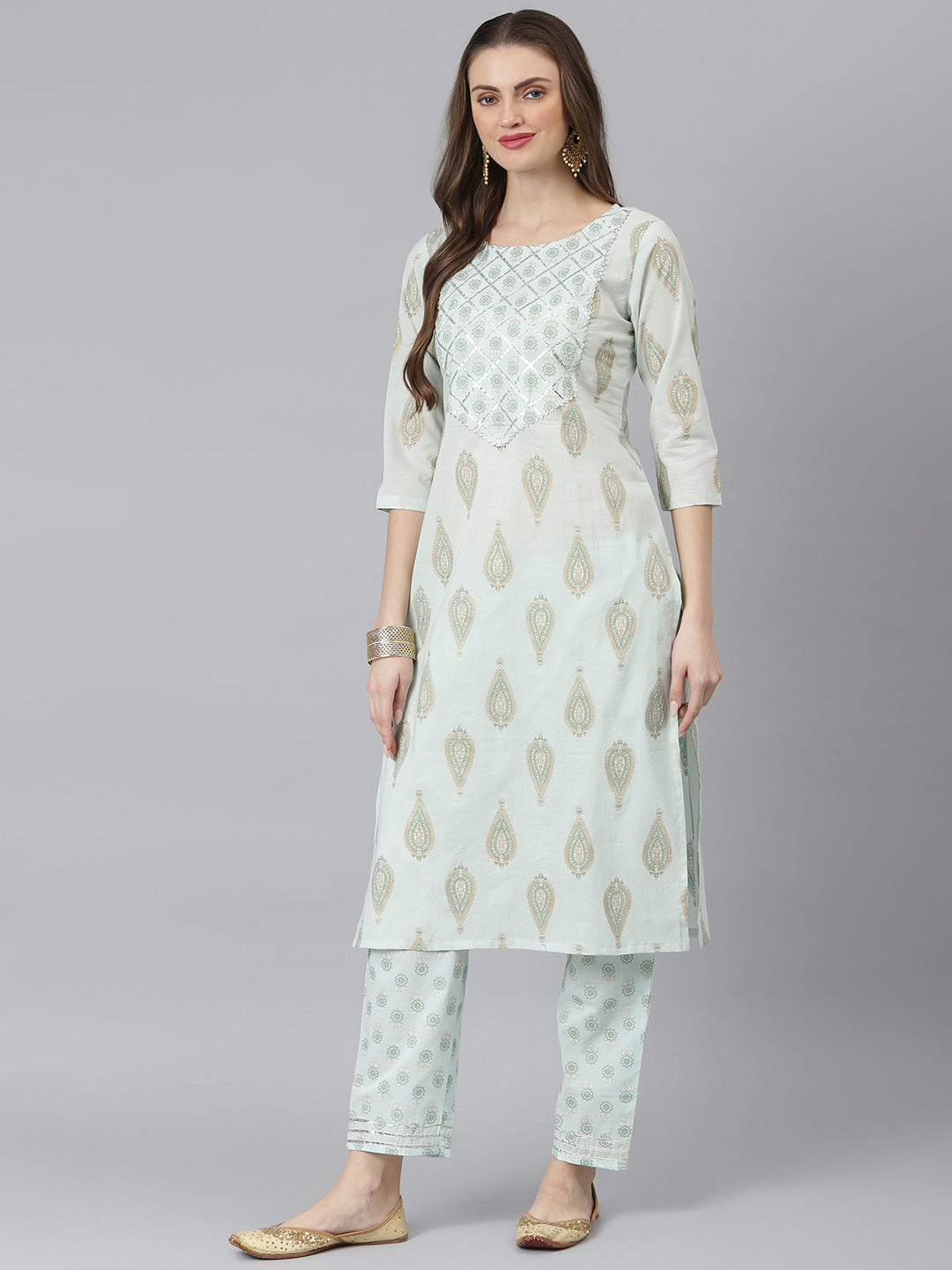 Women Floral Print Rayon Straight Kurta Pant Dupatta Set