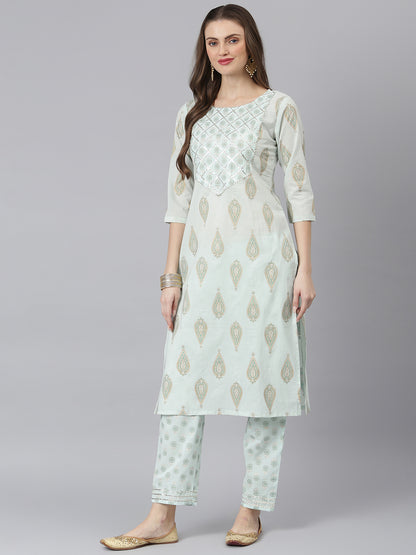 Women Floral Print Rayon Straight Kurta Pant Dupatta Set