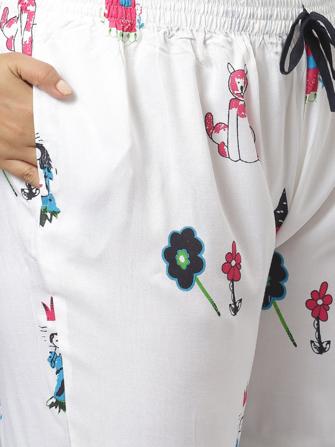 Rayon Abstract Printed Shirt & Pyjama set
