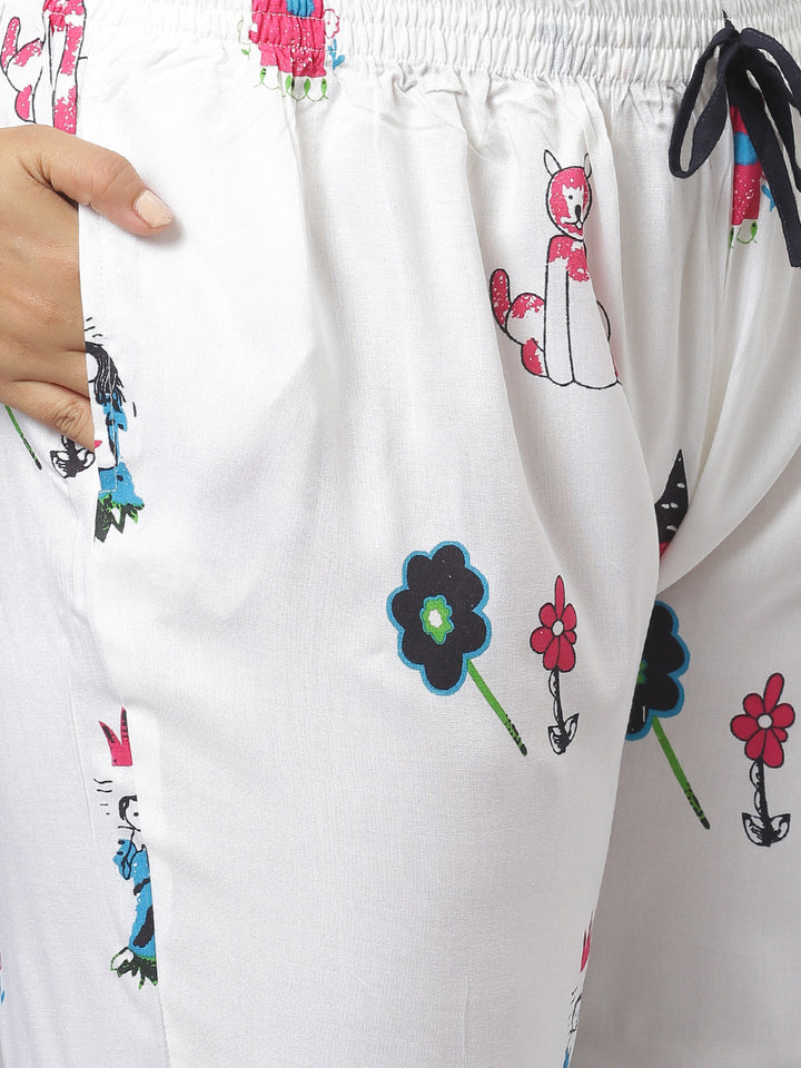 Rayon Abstract Printed Shirt &amp; Pyjama set
