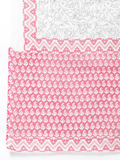 Printed Cotton Kurta with Dupatta