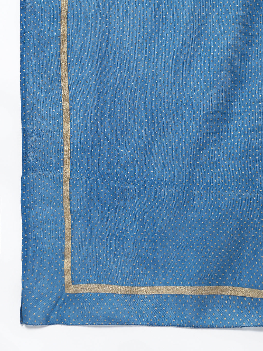 Gold Printed Rayon Flared Kurta Dupatta Set