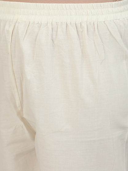 Plus Size Women Brown & Gold Printed Straight Kurta With Palazo & Dupatta